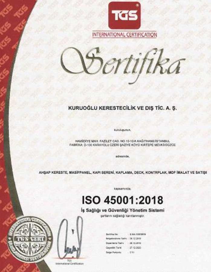 Sertifikalar